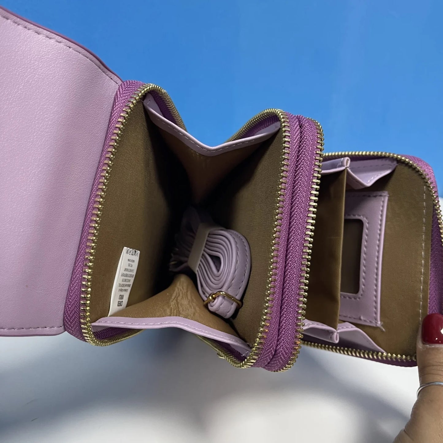 Portafogli e Porta cellulare ENRICO COVERI con tracolla vari colori