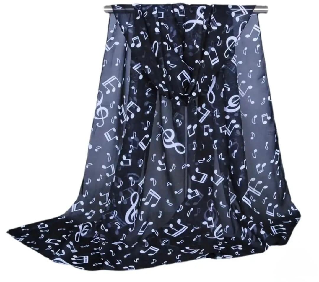 Foulard tema note Musicali o Catene