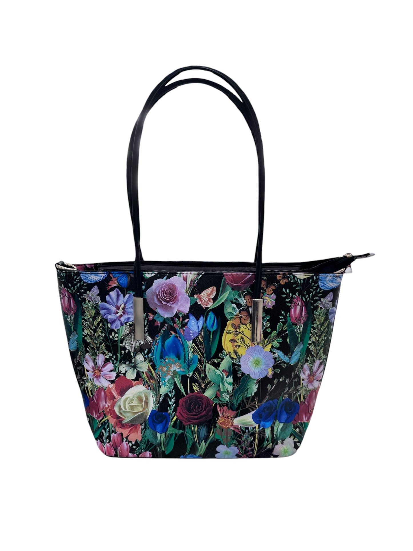 Borsa grande con fiori primaverili