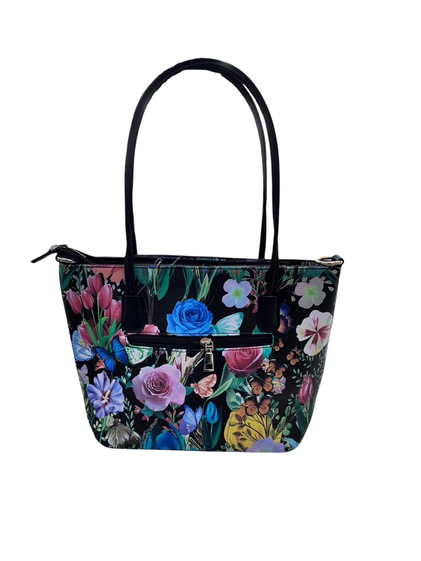 Borsa grande con fiori primaverili