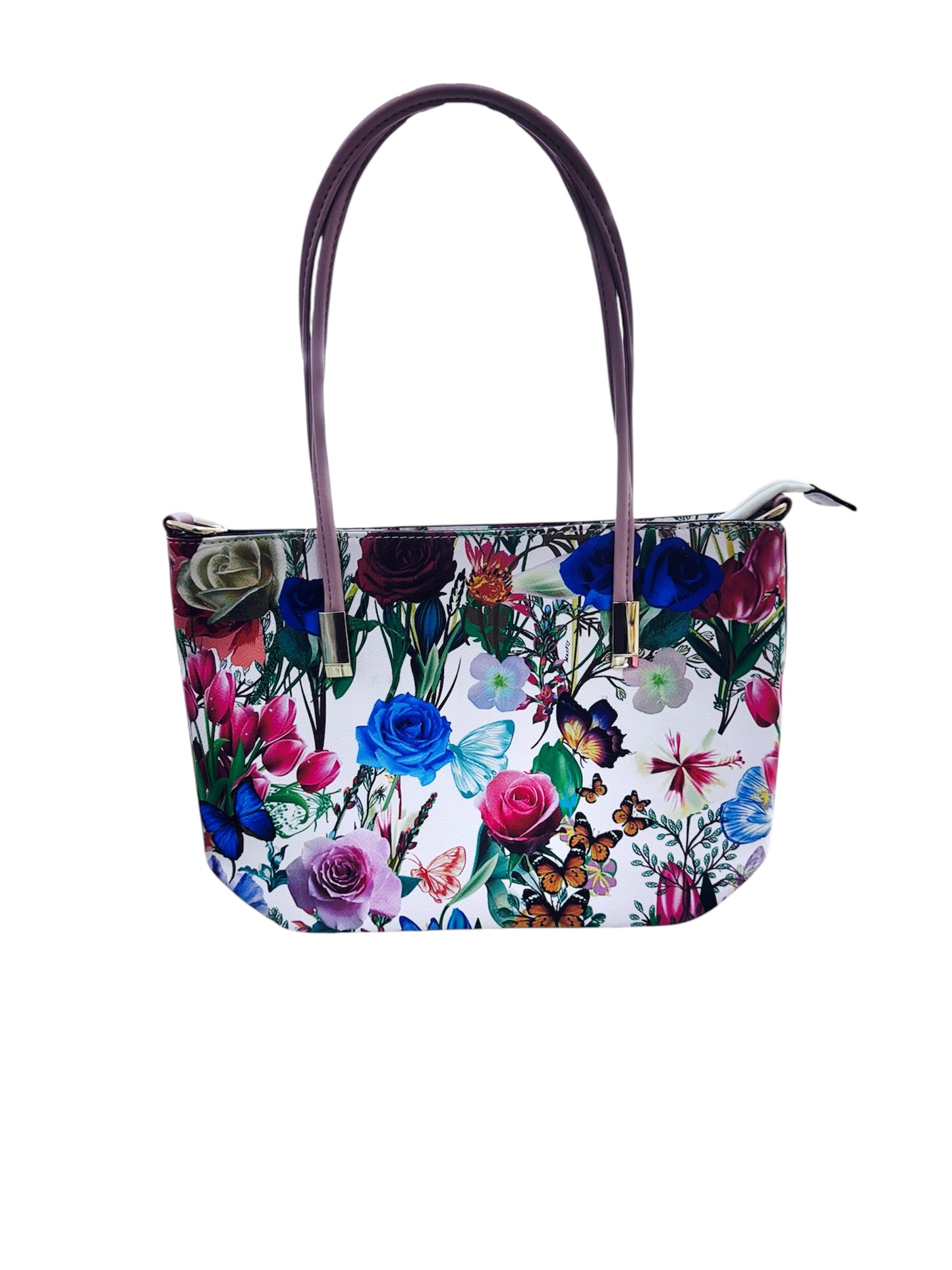 Borsa grande con fiori primaverili