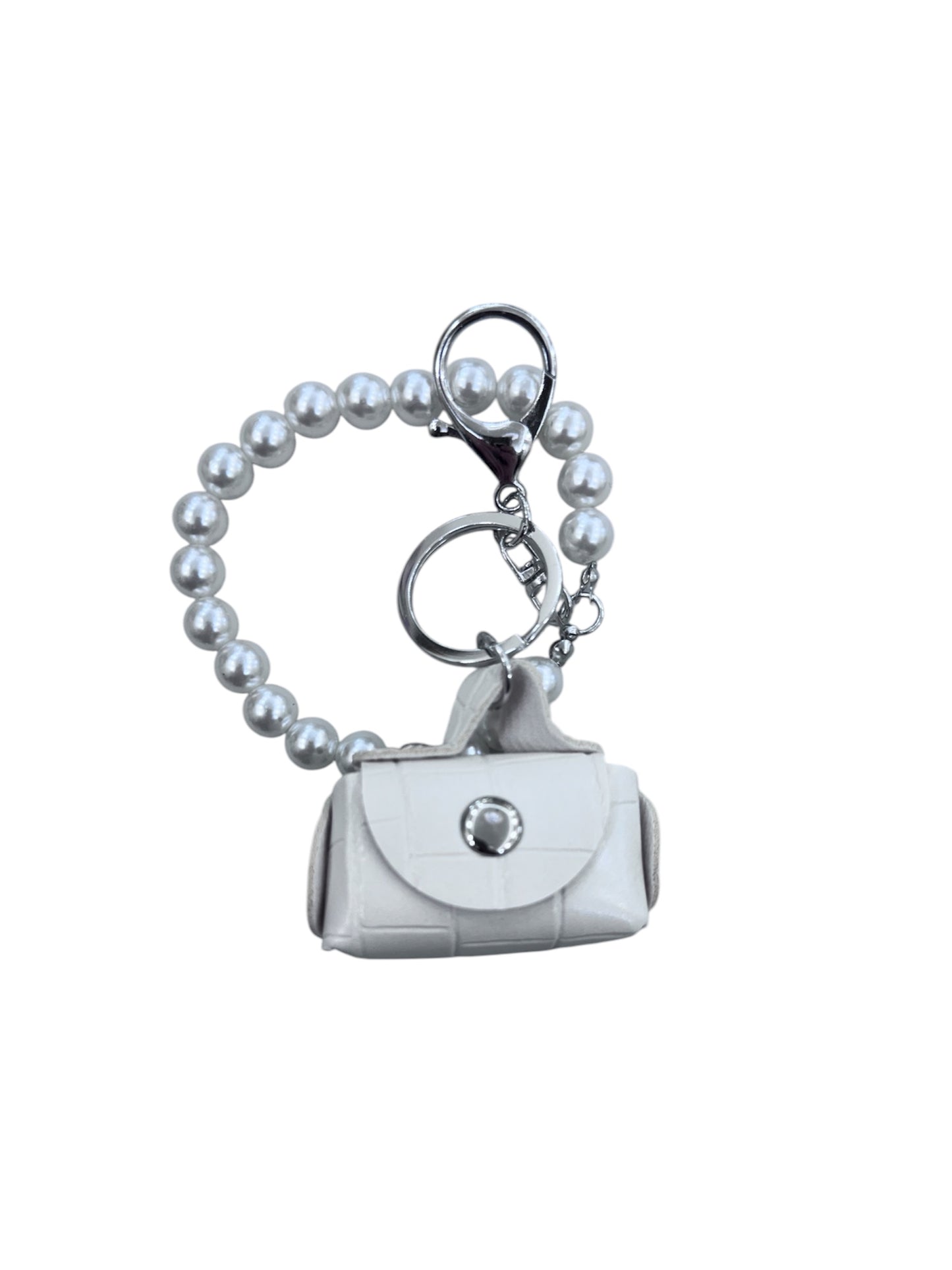 Portachiavi con Perle e Borsetta