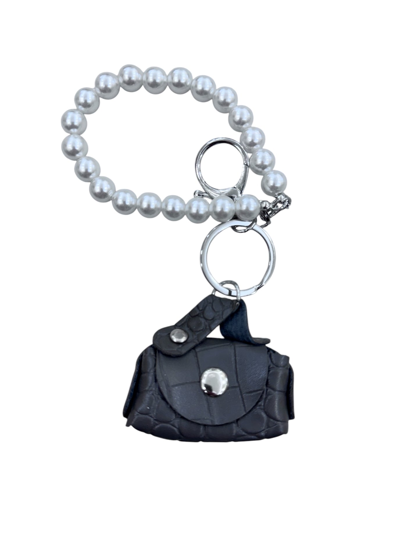 Portachiavi con Perle e Borsetta